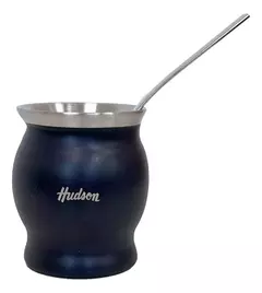 Mate Hudson De Acero Color Negro Copa