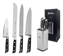 Hudson Professional PROSET04 23x10cm plateado 4 cuchillos