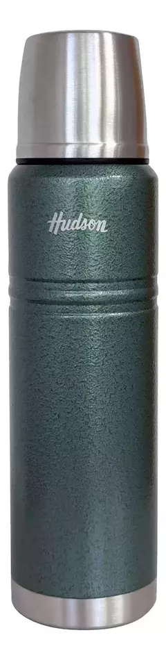 Termo Hudson Acero verde 1 Litro De Acero Inoxidable 24hs