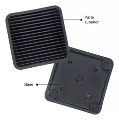 Hudson Design Set de 4 cuchillos negros de acero inoxidable 23x10cm - tienda online
