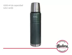 Termo Hudson Acero verde 1 Litro De Acero Inoxidable 24hs - comprar online