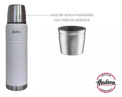 Termo Hudson Acero Blanco De Acero Inoxidable 1 Litros - comprar online
