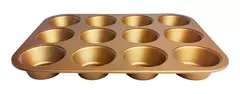 Molde Muffins X12 Cupcakes Hudson Antiadherente Horno Color Total Cobre - comprar online