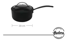 Cacerola De Aluminio Negra Antiadherente Total Black 20 Cm Color Negro en internet