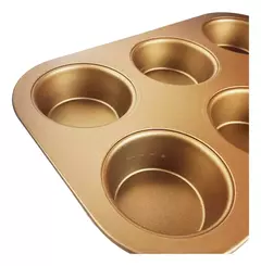 Molde Muffins X6 Cupcakes Hudson Antiadherente Horno Color Total Cobre en internet
