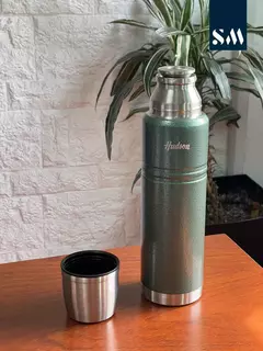 Termo Hudson Acero verde 1 Litro De Acero Inoxidable 24hs en internet
