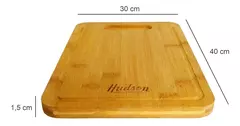Tabla De Madera Bambú Cocina Hudson 30 X 40 X 1.5 Cm en internet