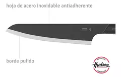 Hudson Design Set de 4 cuchillos negros de acero inoxidable 23x10cm - AMODO ORDEN