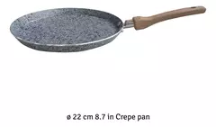 Sarten Panquequera De Aluminio 22 Cm Linea Hudson Stone Color Gris Granito - AMODO ORDEN