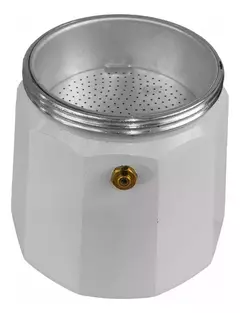 Imagen de Cafetera Aluminio Blanca Tipo Italiana 9 Tazas Inducción