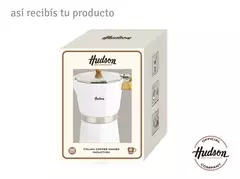 Cafetera Esmaltada Blanca Italiana Induccion 6 Tazas Color Blanco - AMODO ORDEN