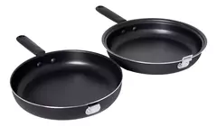 Sarten Doble 24 Cm Teflon Antiadherente Hudson CP-24 Tortilla Papa Color Negro - AMODO ORDEN