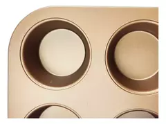 Molde Muffins X6 Cupcakes Hudson Antiadherente Horno Color Total Cobre - AMODO ORDEN