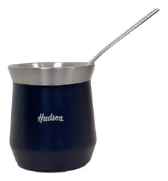 Mate Hudson De Acero Color Negro Vaso