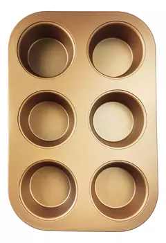 Molde Muffins X6 Cupcakes Hudson Antiadherente Horno Color Total Cobre - tienda online