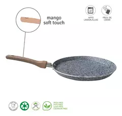 Sarten Panquequera De Aluminio 22 Cm Linea Hudson Stone Color Gris Granito - tienda online