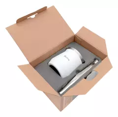 Mate Acero Inox Doble Pared Térmico Vaso Bombilla Hudson Hsk Color Blanco - tienda online