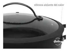 Cacerola De Aluminio Negra Antiadherente Total Black 24 Cm Color Negro - tienda online