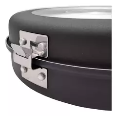 Imagen de Sarten Doble 24 Cm Teflon Antiadherente Hudson CP-24 Tortilla Papa Color Negro