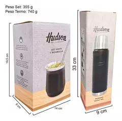 Imagen de Set 3 Pzs Hudson Mate Vaso Con Bombilla + Termo 1 Lts Acero