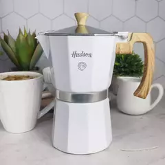 Cafetera Aluminio Blanca Tipo Italiana 9 Tazas Inducción en internet