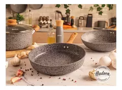 Sartén Hudson Granito Stone Aluminio Forjado 28cm Inducción Color Gris - comprar online