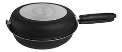 Sarten Doble Antiadherente Hudson 20 Cm Tortilla Aluminio Color Negro en internet