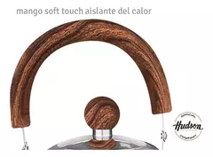 Hudson Pava Acero Inoxidable 1,5lts Pico Matero Mango Madera Normal Color Marrón en internet