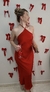 VESTIDO DE CETIM VERMELHO
