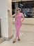 VESTIDO MIDI COLADO ROSA na internet