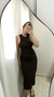 VESTIDO MIDI COLADO MARROM - Use Muse