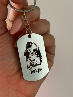 Llavero chapa militar personalizado