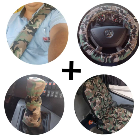 Imagem do KITS DE CAPAS COMPLETOS BANCO+CINTO+VOLANTE+CAMBIO