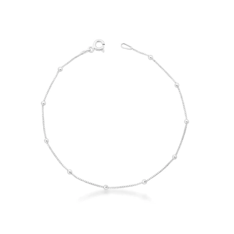 Pulseira de Prata Bolinhas