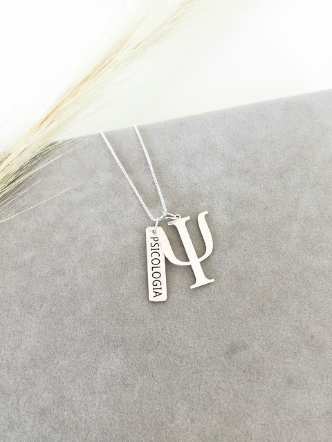 Colar Prata Profissão Personalizado