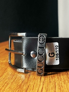 Cinto Gucci Fivela Metal Minimalista - comprar online