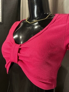 Cropped Decote Laço - comprar online