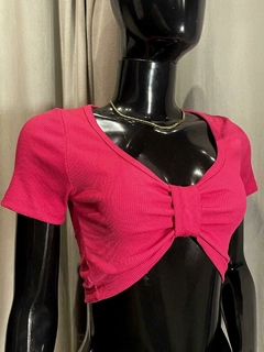Cropped Decote Laço