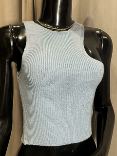 Cropped Modal Regata com Cortes