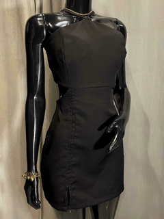 Vestido Curto Alça Pescoço Ajustável