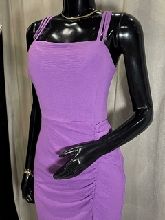 Vestido Midi com Fenda Ajuste Trançado - comprar online
