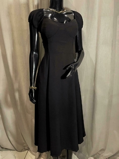 Vestido Midi Godê Costas Ajustável Trançada - Zing Rara