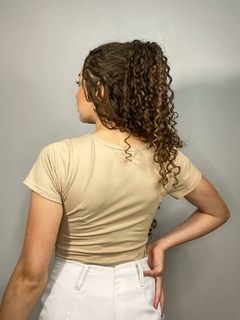 Body Manga Curta Decote Quadrado Essentials - loja online