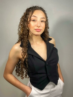 Colete Cropped Alfaiataria Essentials na internet