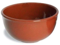 Bol Esmaltado 17 Cms. Terracota Terrina