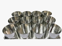 Molde Mini Cake / Mini Budines x 12 - Redondo 9 cms