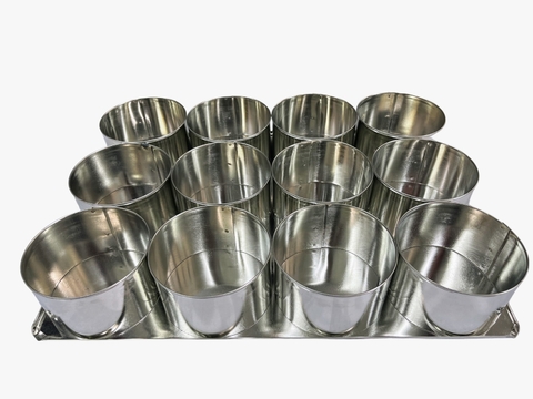 Molde Mini Cake / Mini Budines x 12 - Redondo 9 cms