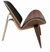 Sillón CH07 Carl Hansen Walnut+ Black - comprar online