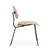 Silla plywood pata metalica - comprar online