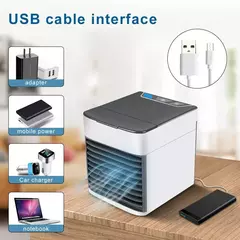 DAFUSHOP Mini Ar Condicionado Portátil Cooler Umidificador Climatizador Luz Led - loja online